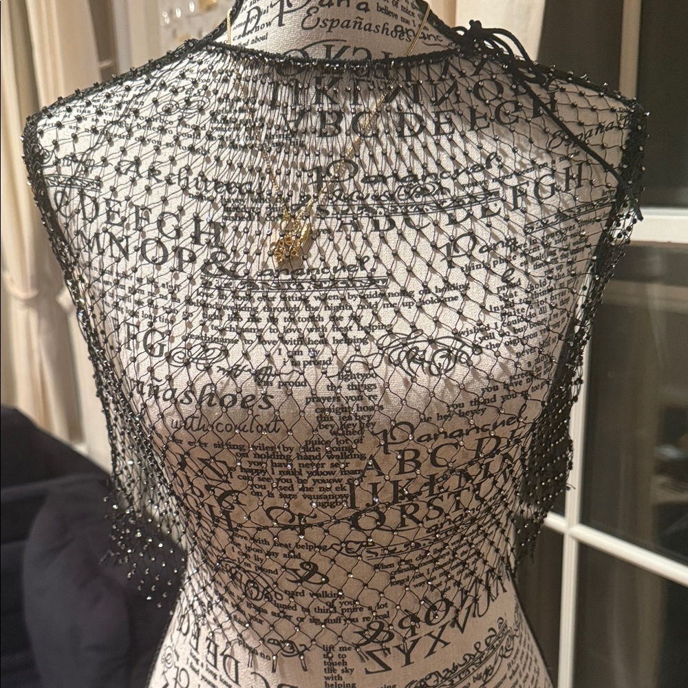 Black Beaded top cover